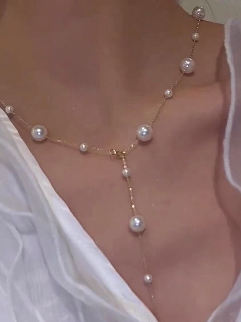 Jenna Pearl Necklace | 24k Gold Plated