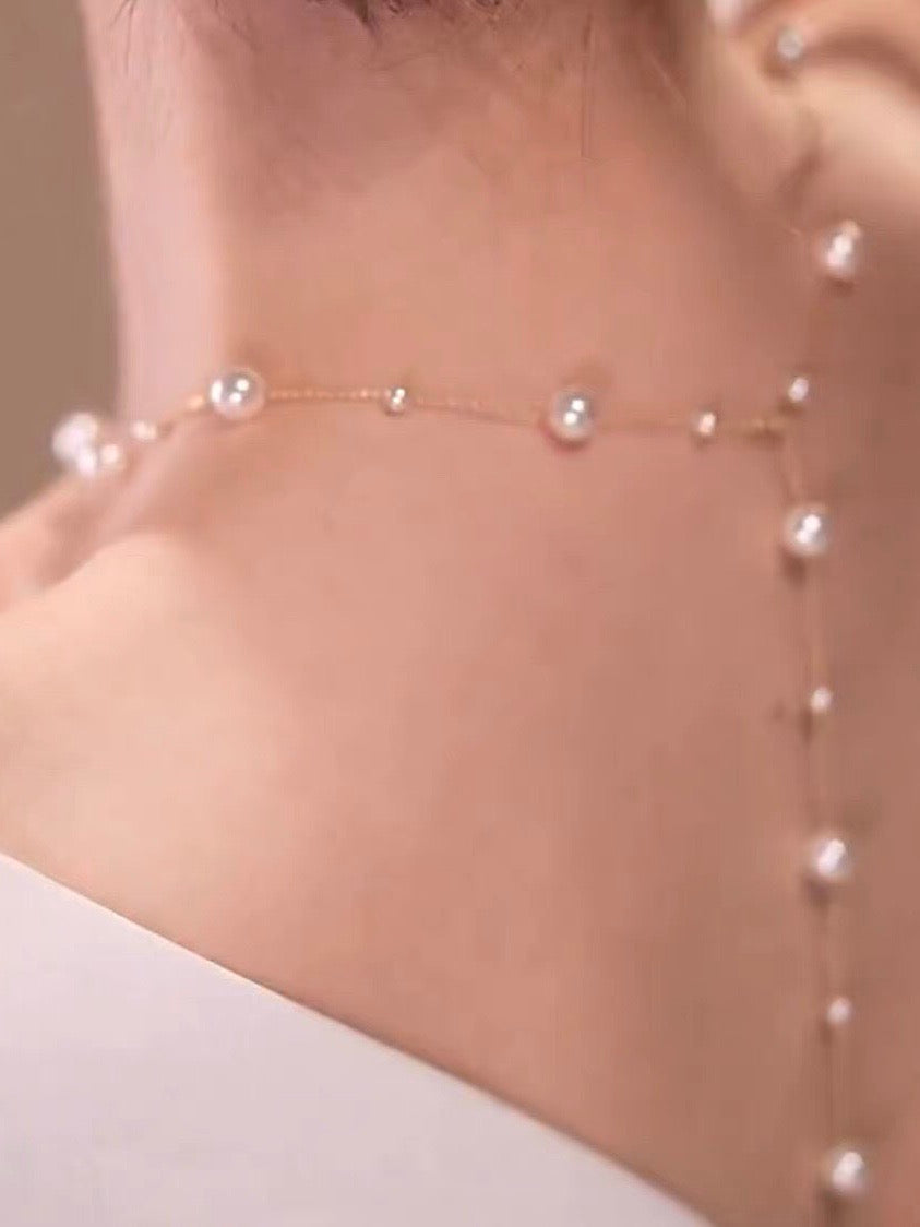 Jenna Pearl Necklace | 24k Gold Plated