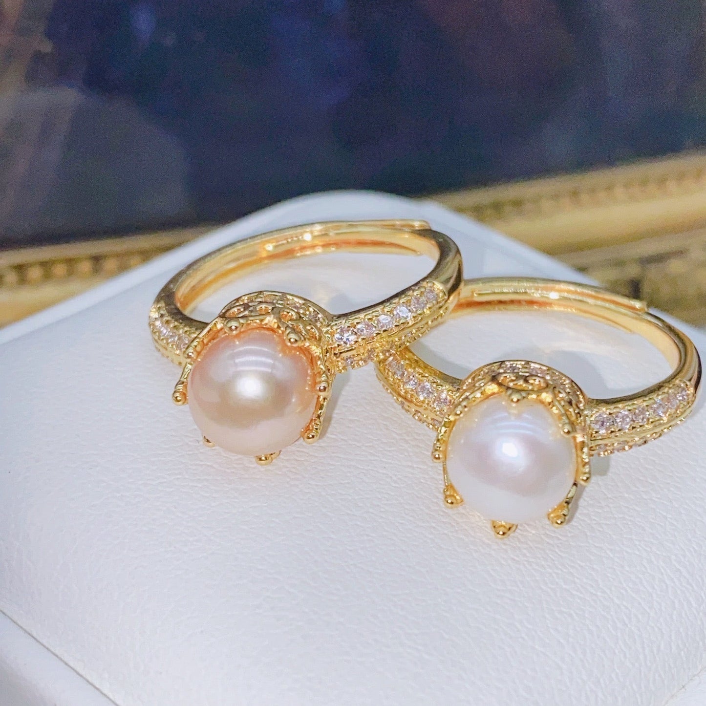 Libbie Pearl Ring | 18k Gold Plated