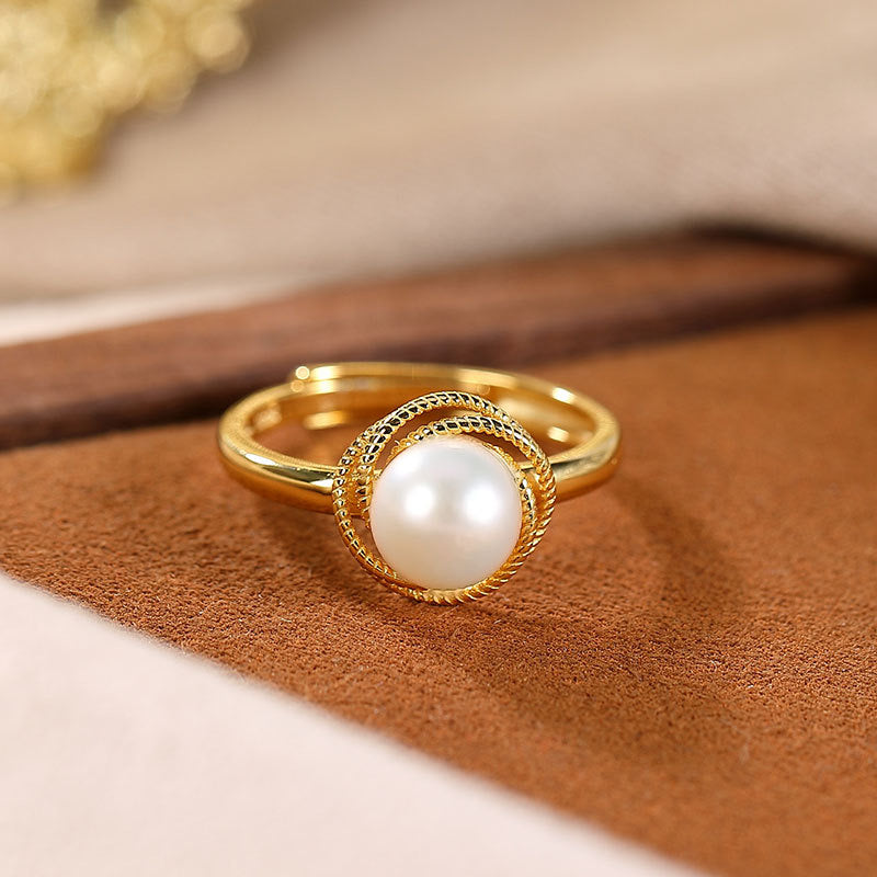 Myah Pearl Ring | 18k Gold Plated