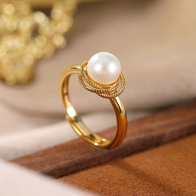 Myah Pearl Ring | 18k Gold Plated