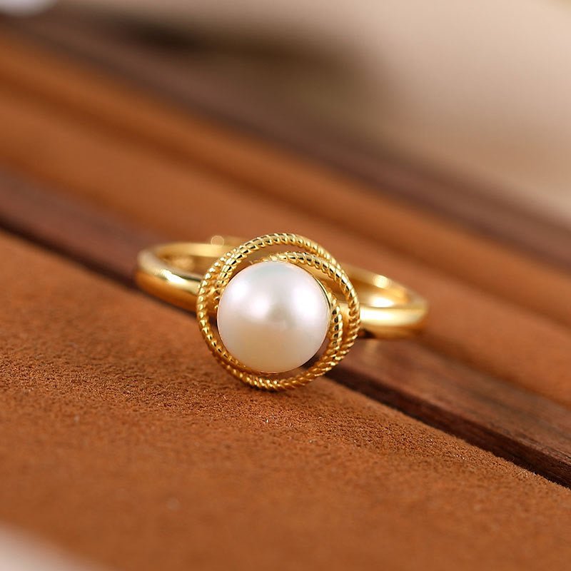 Myah Pearl Ring | 18k Gold Plated
