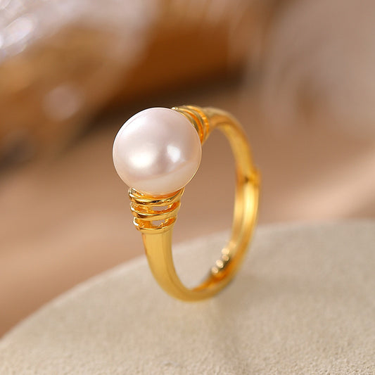 Maree Pearl Ring | 18k Gold Plated