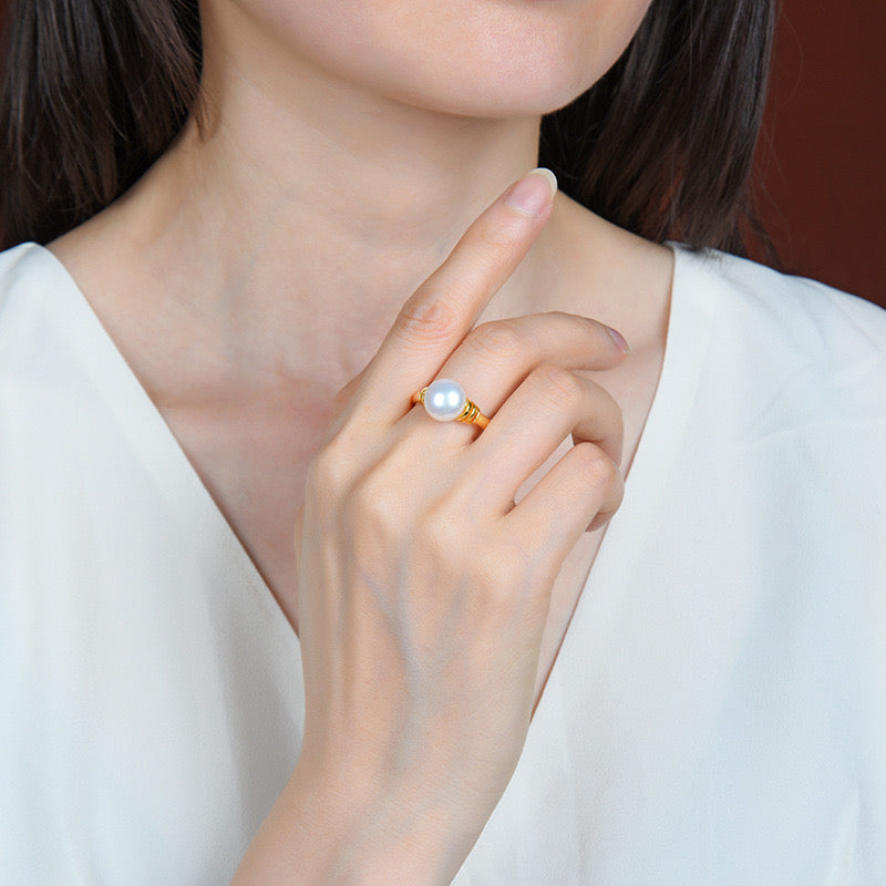 Maree Pearl Ring | 18k Gold Plated