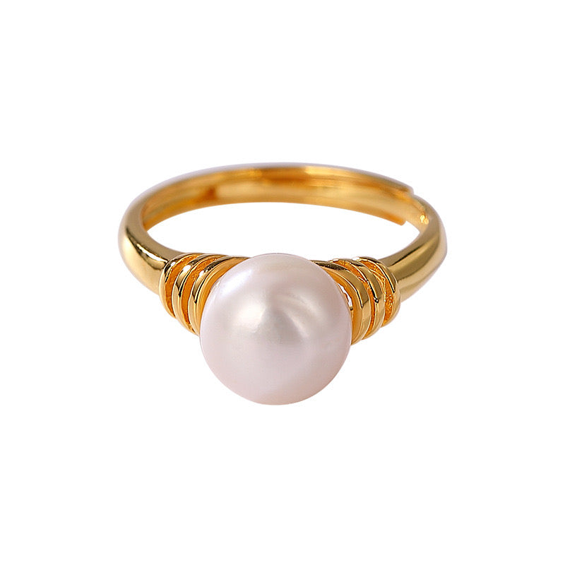 Maree Pearl Ring | 18k Gold Plated