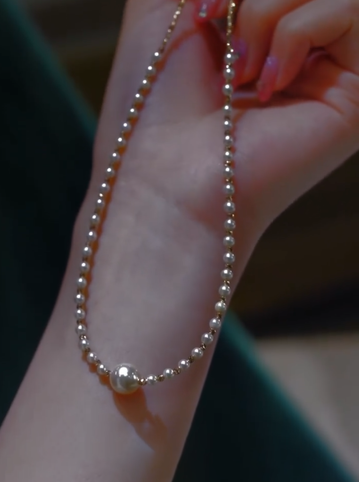 Veronica Necklace 24k Gold Plated Mur Nomade