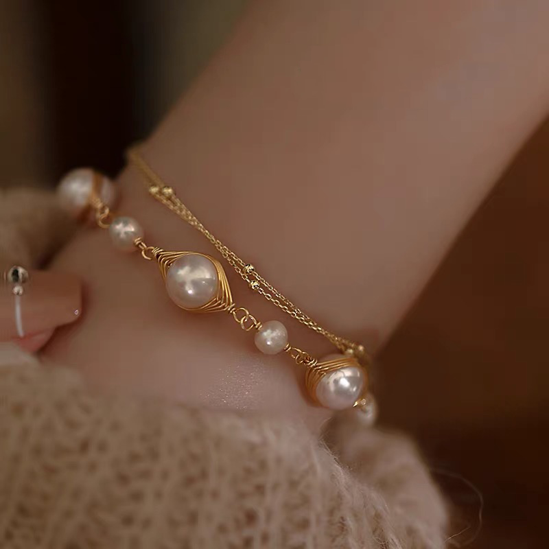 Calliope Pearl Bracelet | 18k Gold Plated