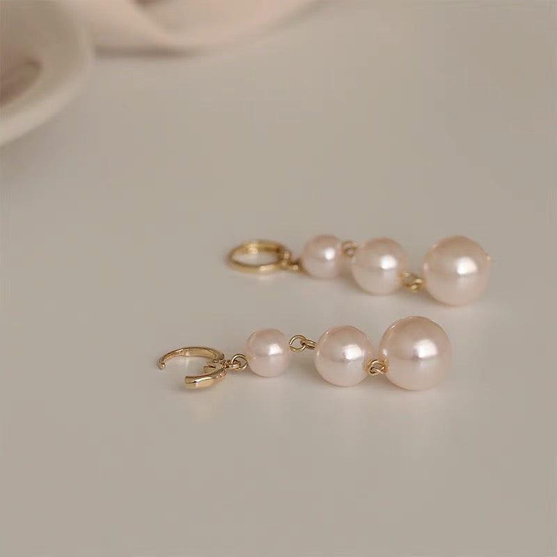 Heidi Pearl Earrings | 18k Gold Plated