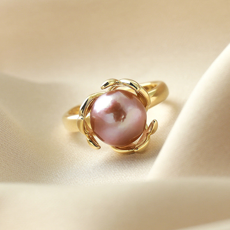 Liesel Pearl Ring | 18k Gold Plated