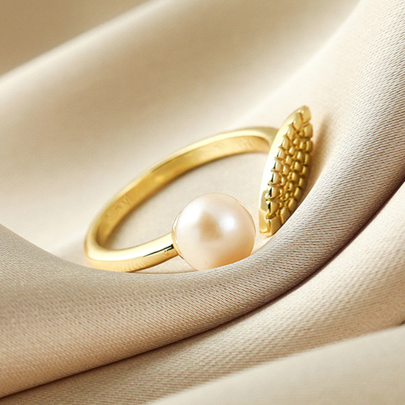 Bethany Pearl Ring | 18k Gold Plated