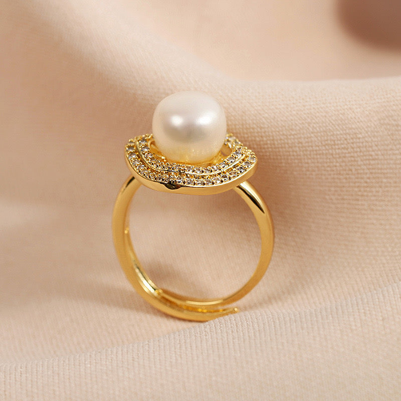 Mischa Pearl Ring | 18k Gold Plated
