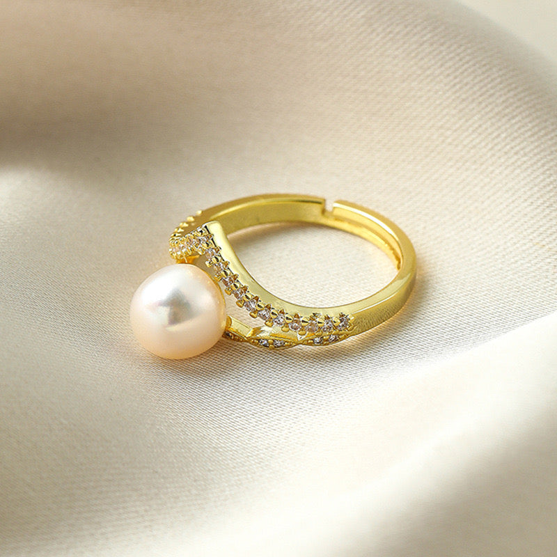 Capri Pearl Ring | 18k Gold Plated