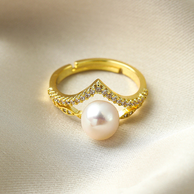 Capri Pearl Ring | 18k Gold Plated