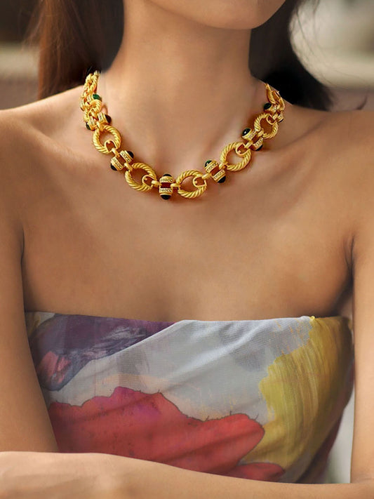 Florence Necklace | 24k Gold Plated