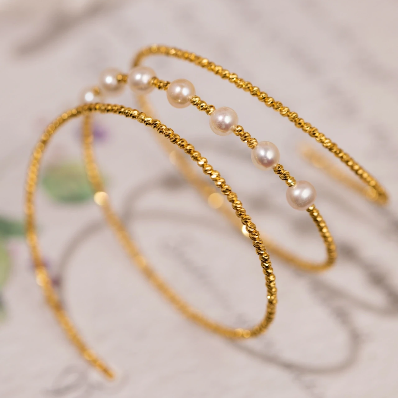 Miriam Bracelet Set | 24k Gold Plated