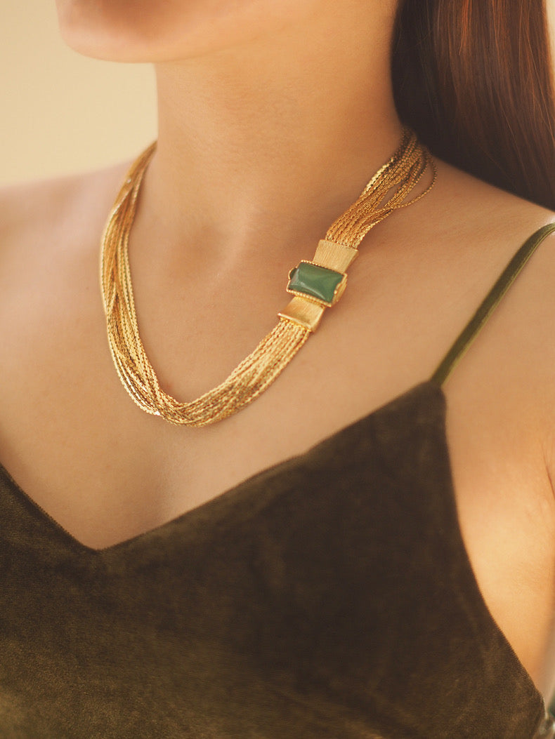 Thea Necklace Set | 24k Gold Plated