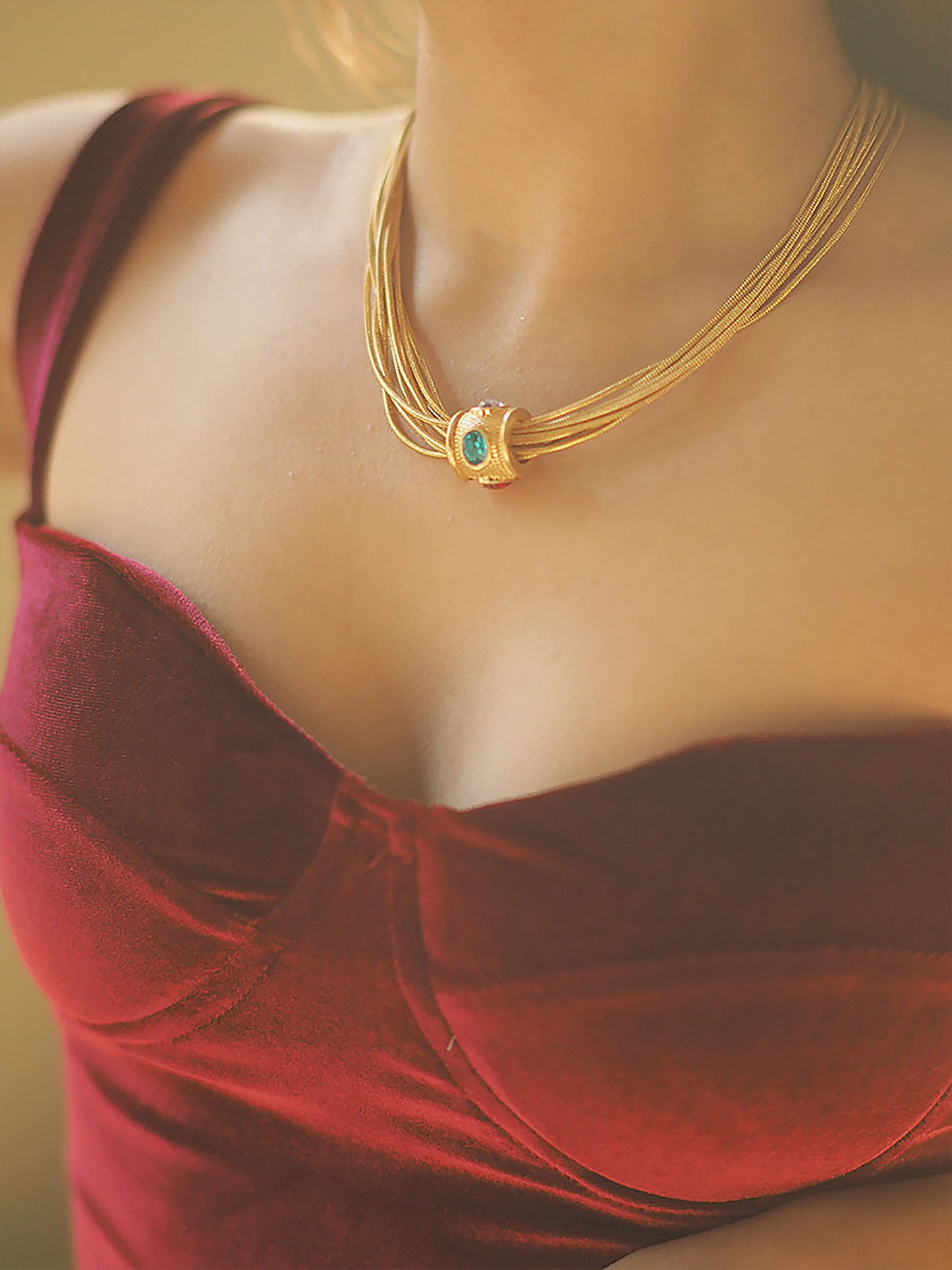 Eloise Necklace | 24k Gold Plated