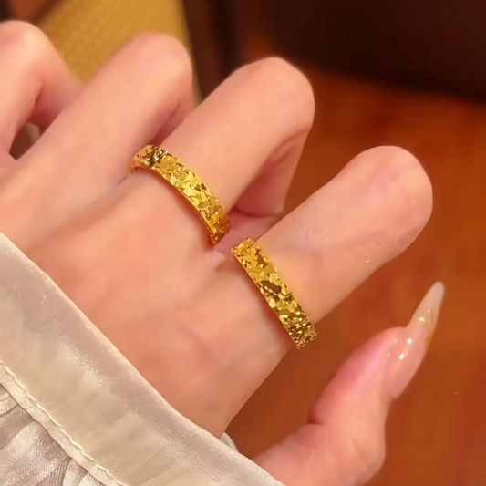 Reba Ring Set | 24k Gold Plated