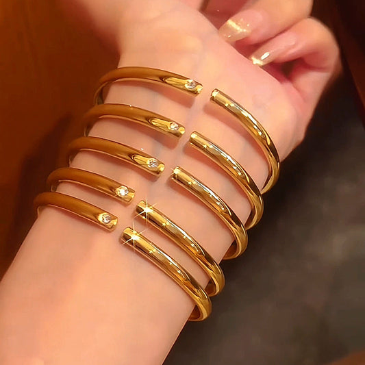 Jovie Bangle | 24k Gold Plated