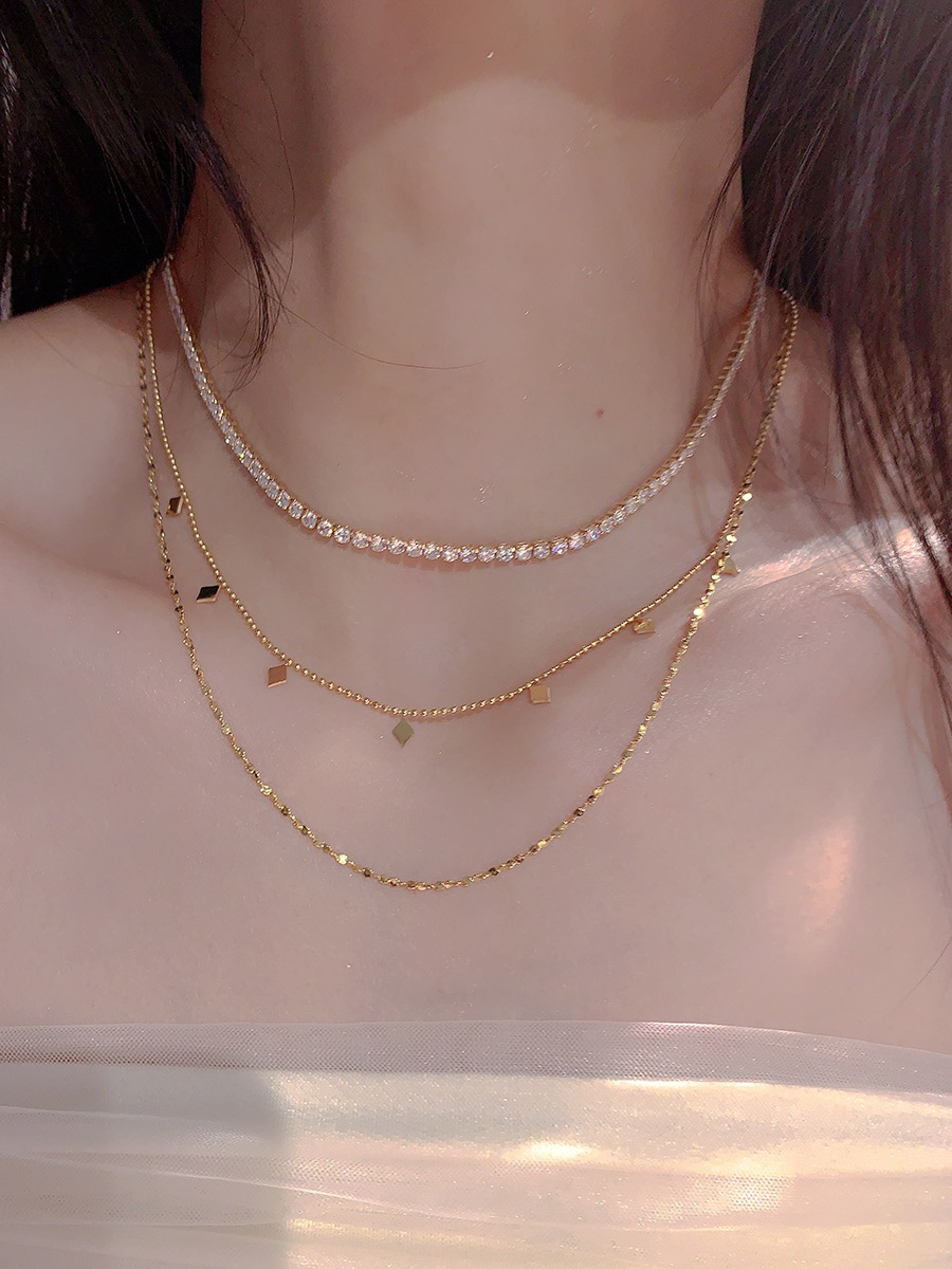 Saphira Necklace Set | 18k Gold Plated