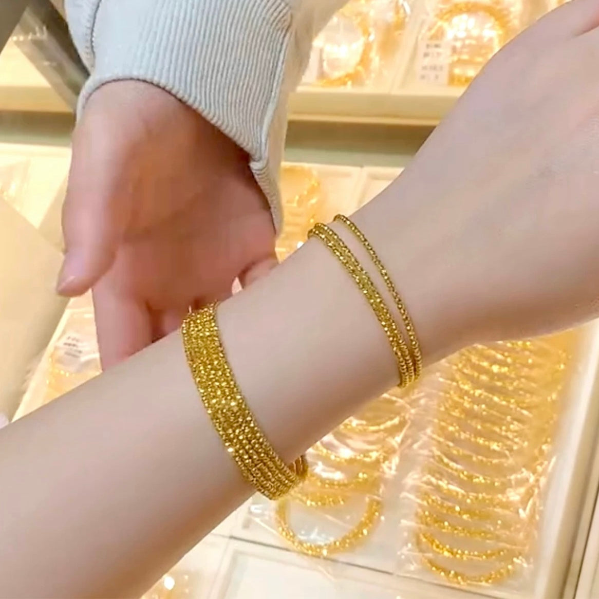 Ophelia Bracelet Set | 24k Gold Plated