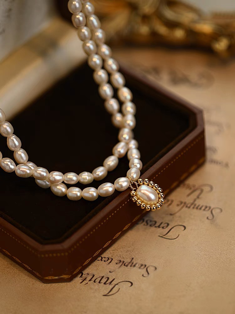 Dorothy Pearl Necklace | 24k Gold Plated
