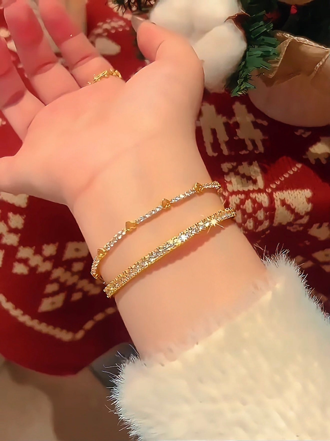 Rebecca Bangle Set | 24k Gold Plated