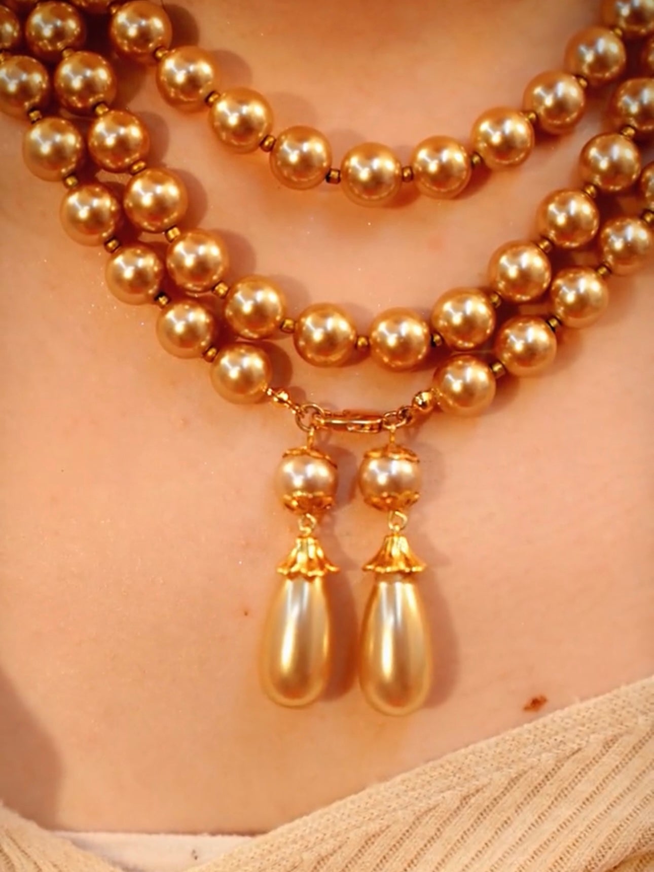 Mimosa Pearl Necklace | 24k Gold Plated