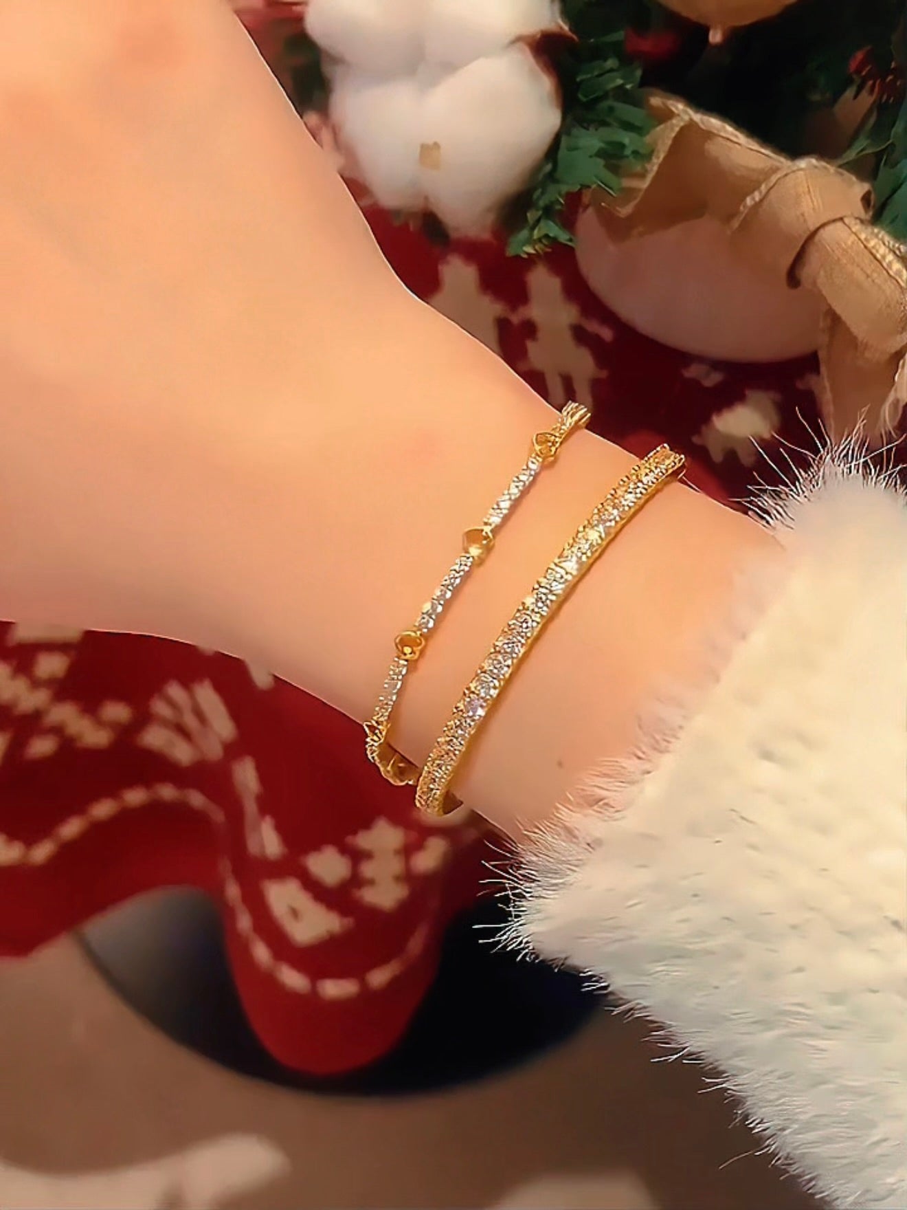 Rebecca Bangle Set | 24k Gold Plated