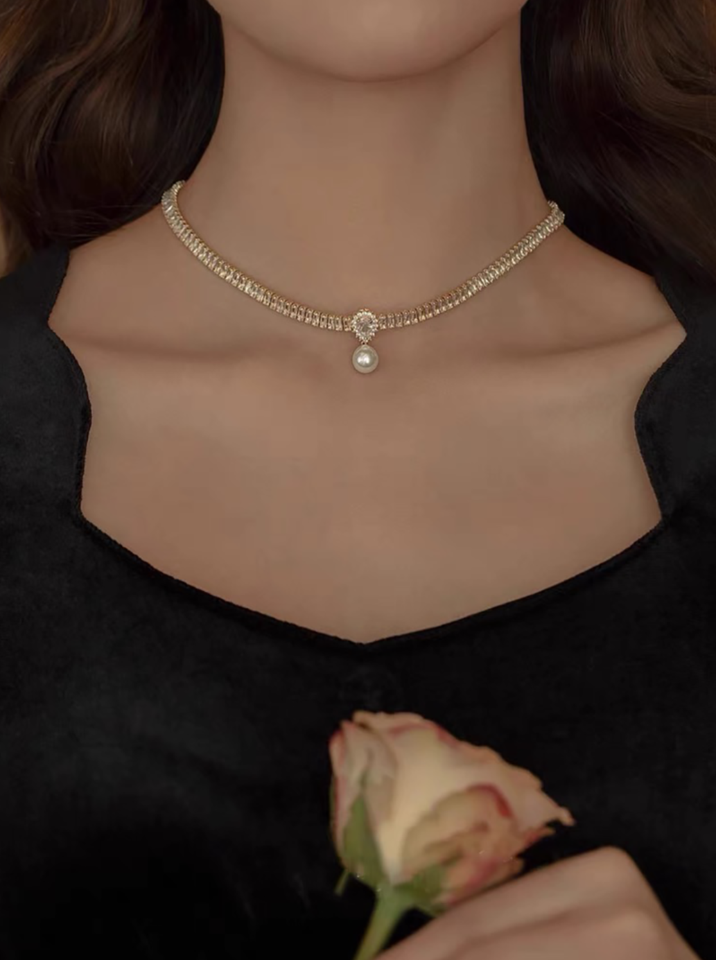 Chenoa Pearl Necklace | 24k Gold Plated