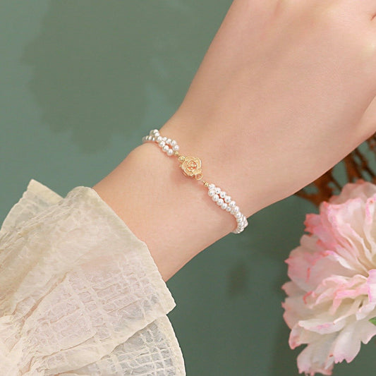 Ayva Pearl Bracelet | 18k Gold Plated