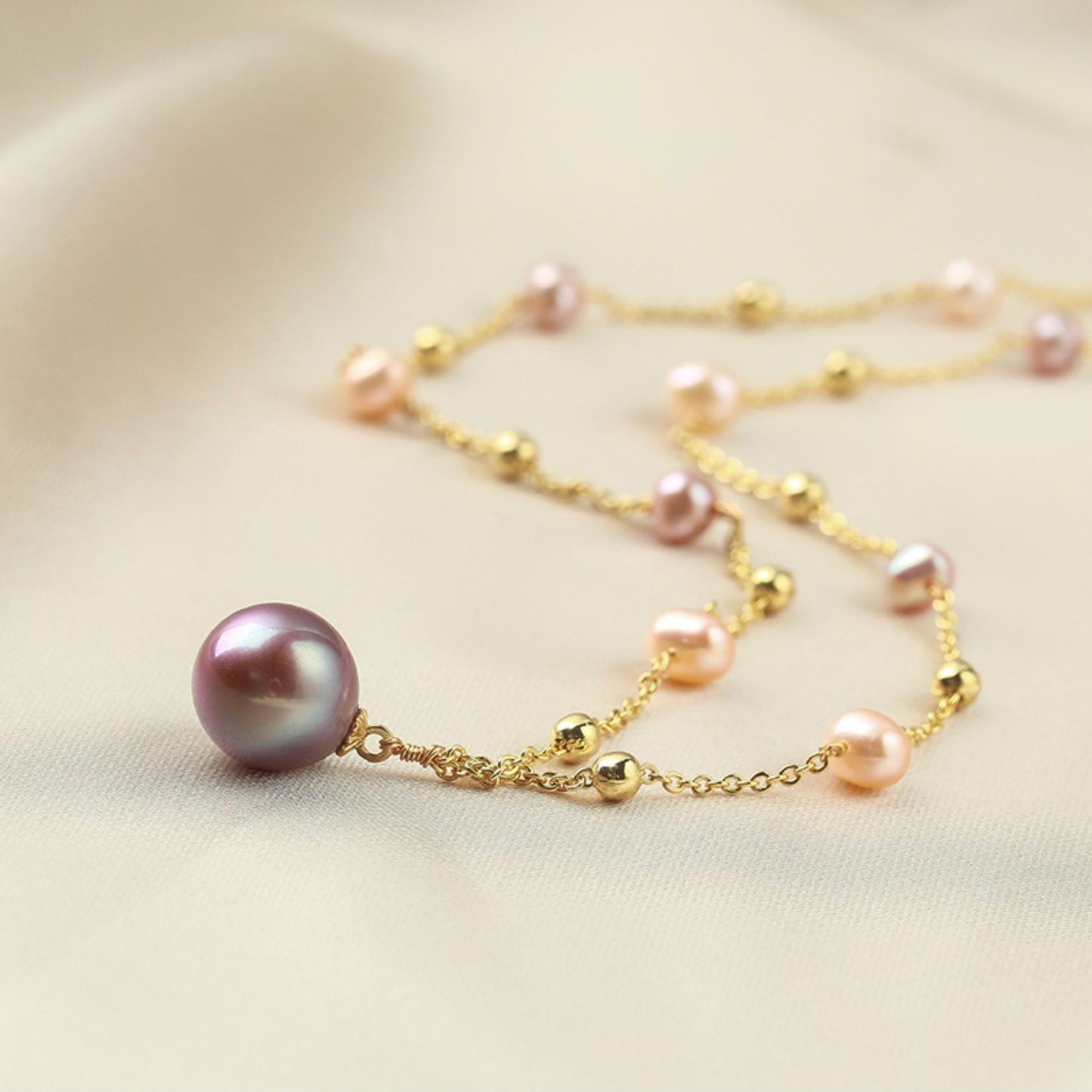 Eliza Pearl Necklace | 18k Gold Plated