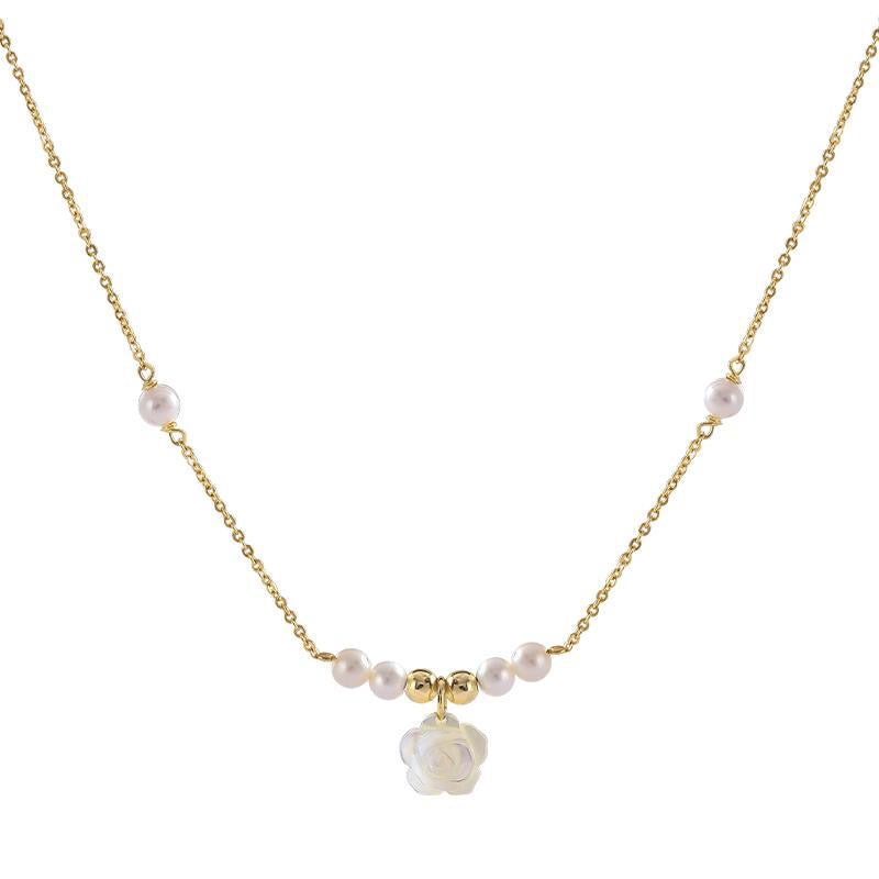Kass Pearl Necklace | 18k Gold Plated