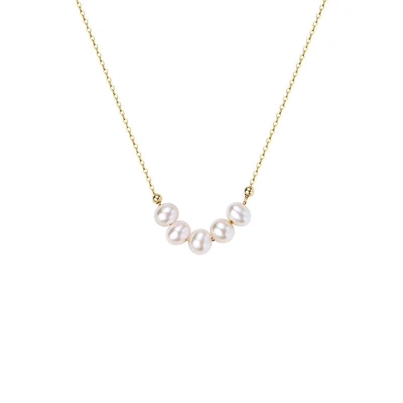 Candace Pearl Necklace | 18k Gold Plated