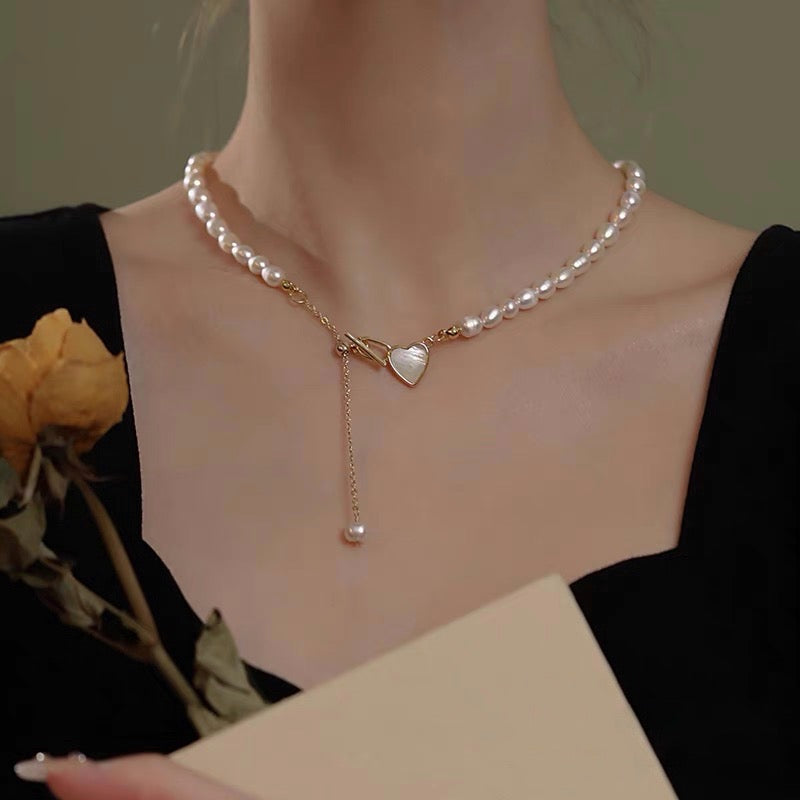 Carisa Pearl Necklace | 18k Gold Plated