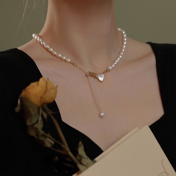 Carisa Pearl Necklace | 18k Gold Plated