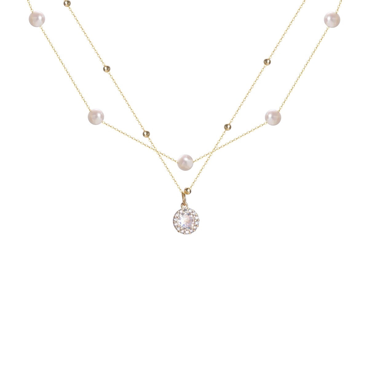 Charisma Pearl Necklace | 18k Gold Plated