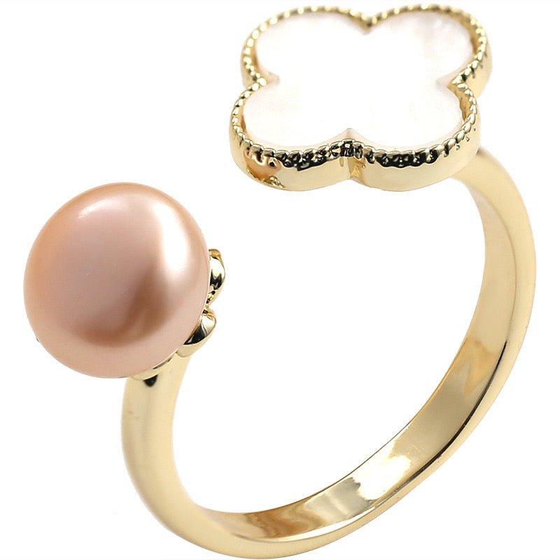 Andie Pearl Ring | 18k Gold Plated
