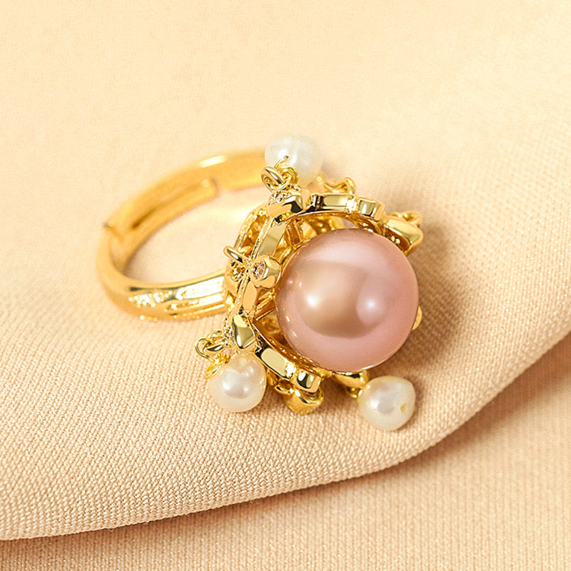 Sutton Pearl Ring 18k Gold Plated – Mur Nomade - Main Image