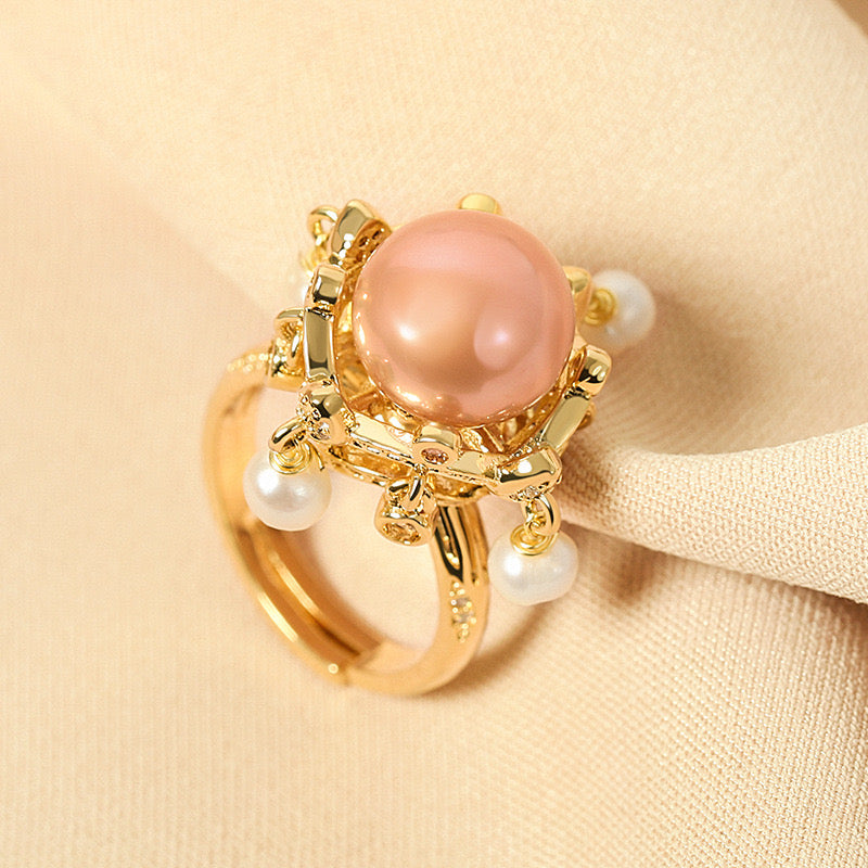 Sutton Pearl Ring | 18k Gold Plated