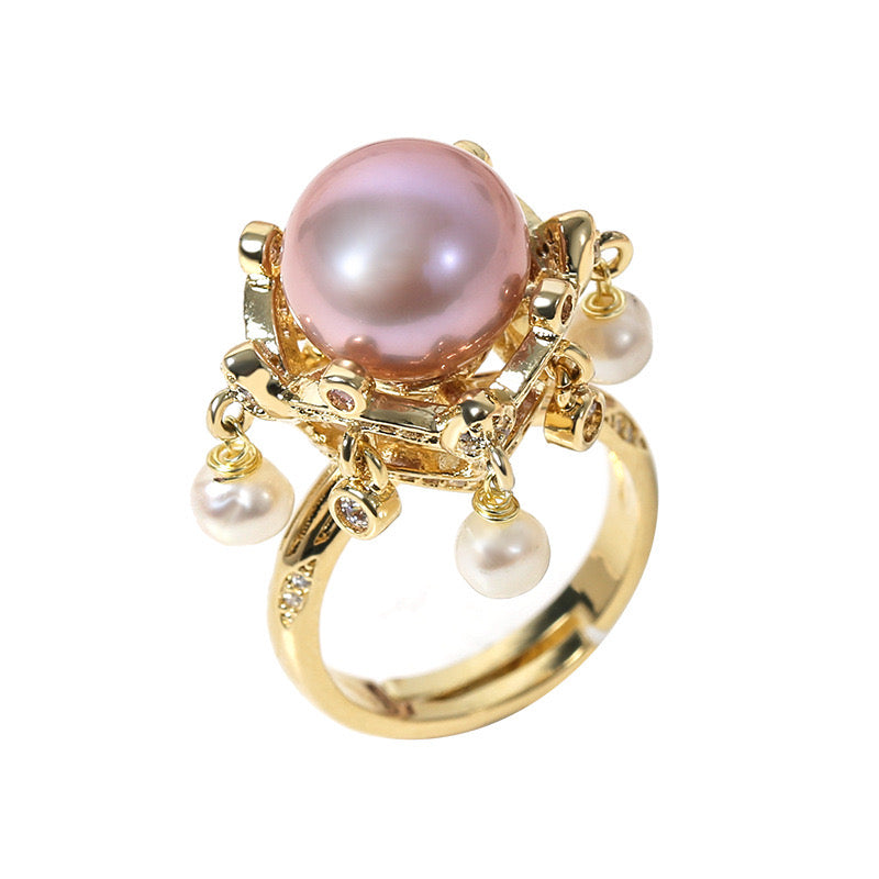 Sutton Pearl Ring | 18k Gold Plated