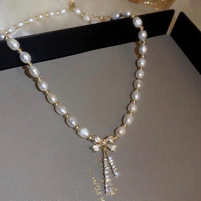 Antonella Pearl Necklace | 18k Gold Plated