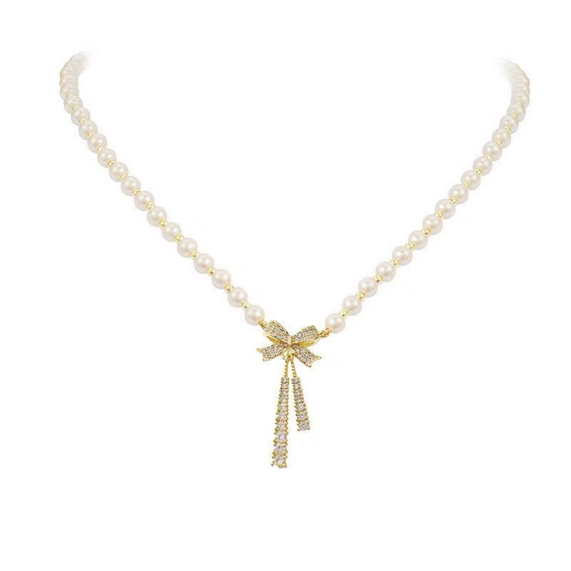 Antonella Pearl Necklace | 18k Gold Plated