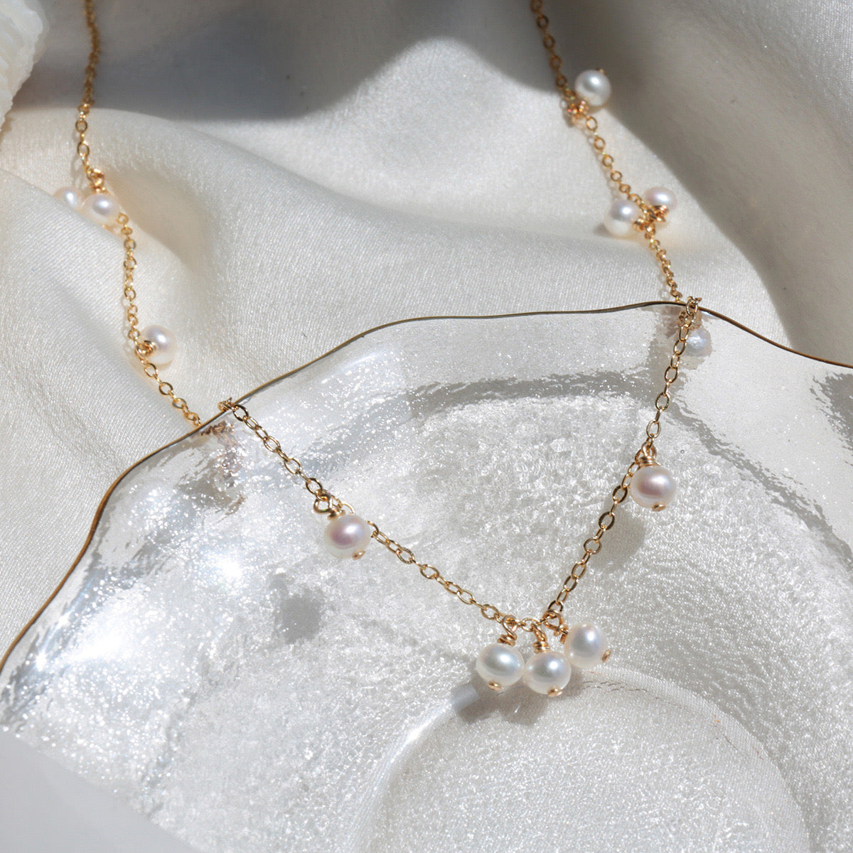 Octavia Pearl Necklace | 18k Gold Plated