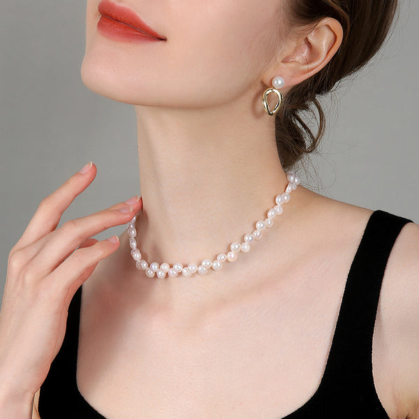 Lola Pearl Necklace | 24k Gold Plated – Mur Nomade