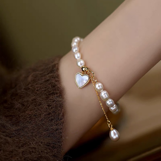 Brooklyn Pearl Bracelet | 18k Gold Plated