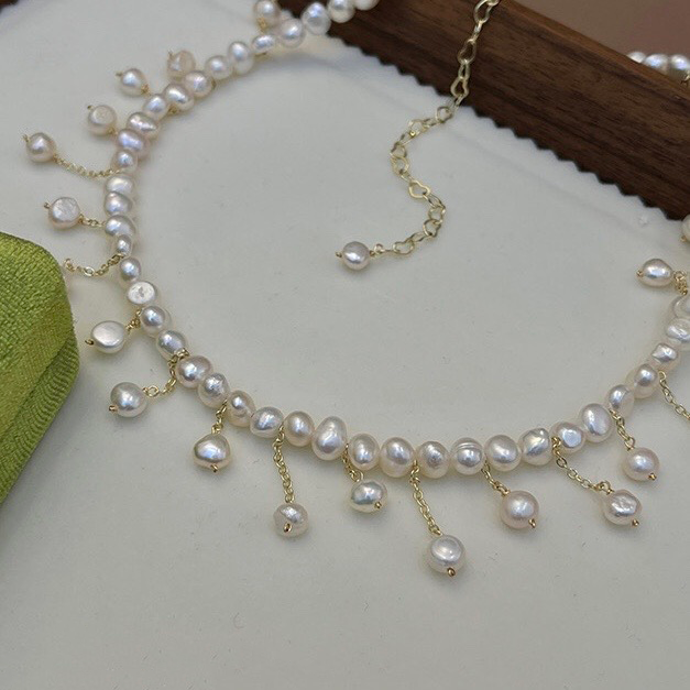 Eleanor Pearl Necklace | 18k Gold Plated