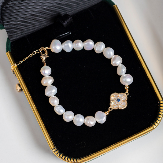 Nova Pearl Bracelet | 18k Gold Plated