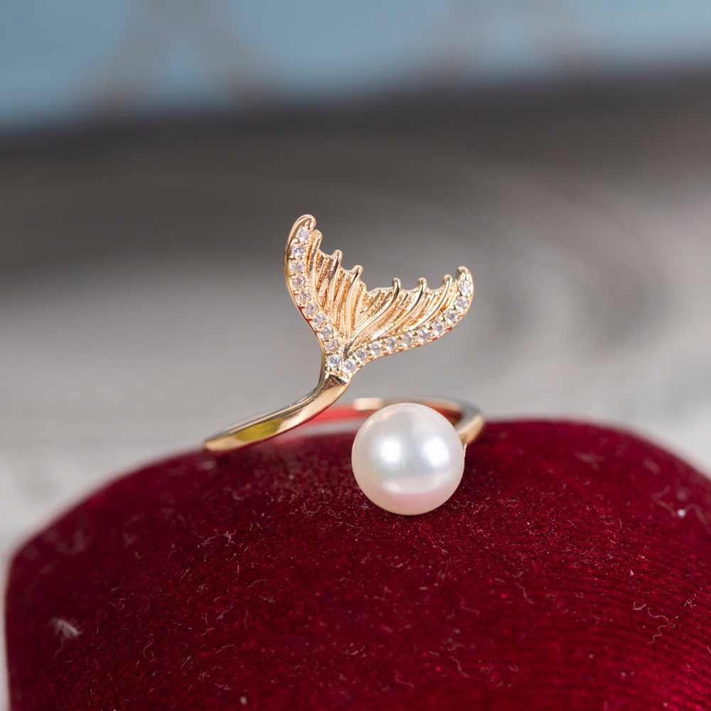 Natalia Pearl Ring  | 18k Gold Plated