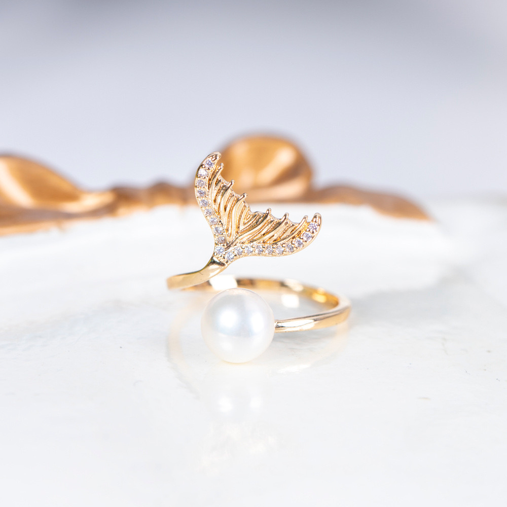 Natalia Pearl Ring  | 18k Gold Plated